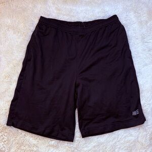 Nike Men's black mesh Athletic Shorts large no liner 10” inseam
